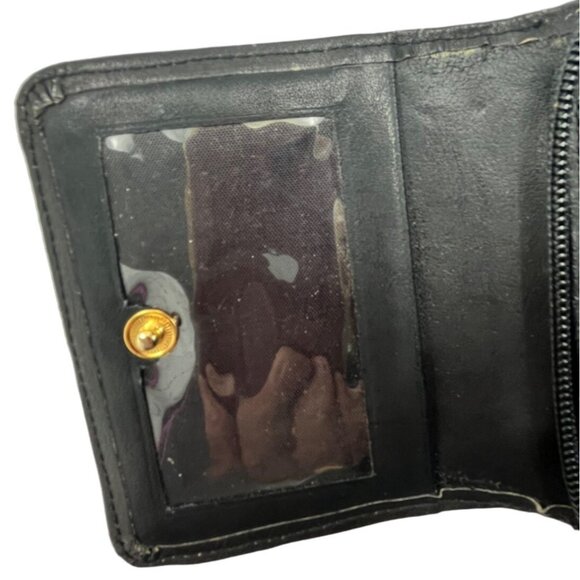 Black Leather Crossbody Bag With Adjustable Strap & Multiple Pockets 39I - Picture 11 of 11